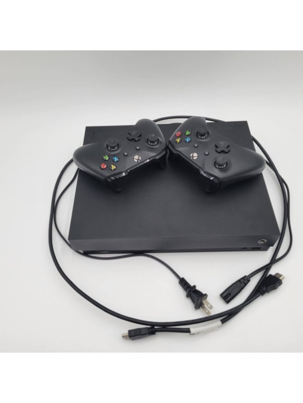 Xbox One X 1TB Console With 2 Wireless Controllers & Cables. Tested ready for op - Picture 2 of 6